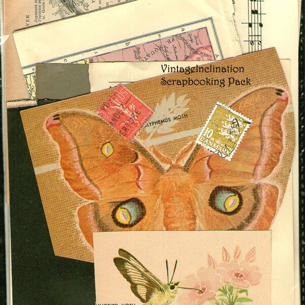 VINTAGE beau MIX Vintage Collage et scrapbooking Kit pack num&eacute;ro 30