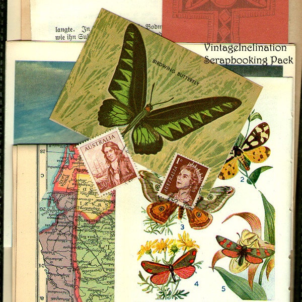 VINTAGE BEAUTIFUL MIX Vintage Collage and Scrapbook Kit pack number 31
