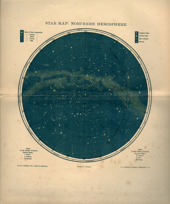 Star Chart July Northern Hemisphere