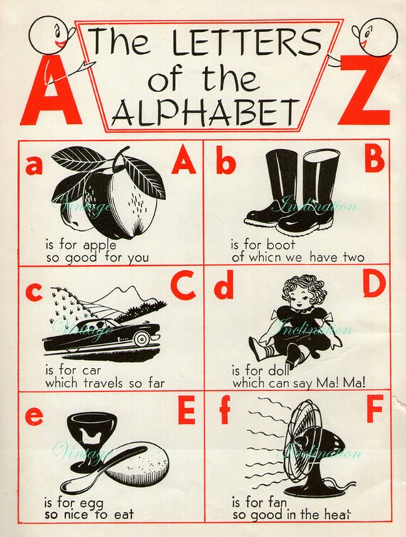 Vintage Alphabet Chart
