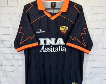 Maillot Roma Sans Match Porté Haut Jersey, Vintage