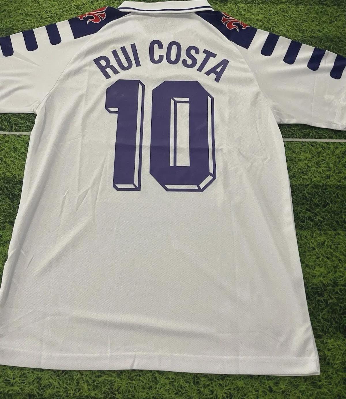 Manuel Rui Costa #10 AC Fiorentina Jersey FC 1998 1999 Retro