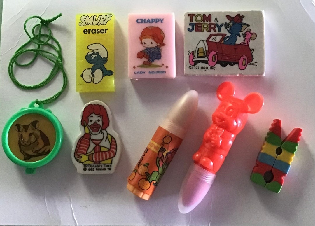 Collection of Vintage Erasers Etsy