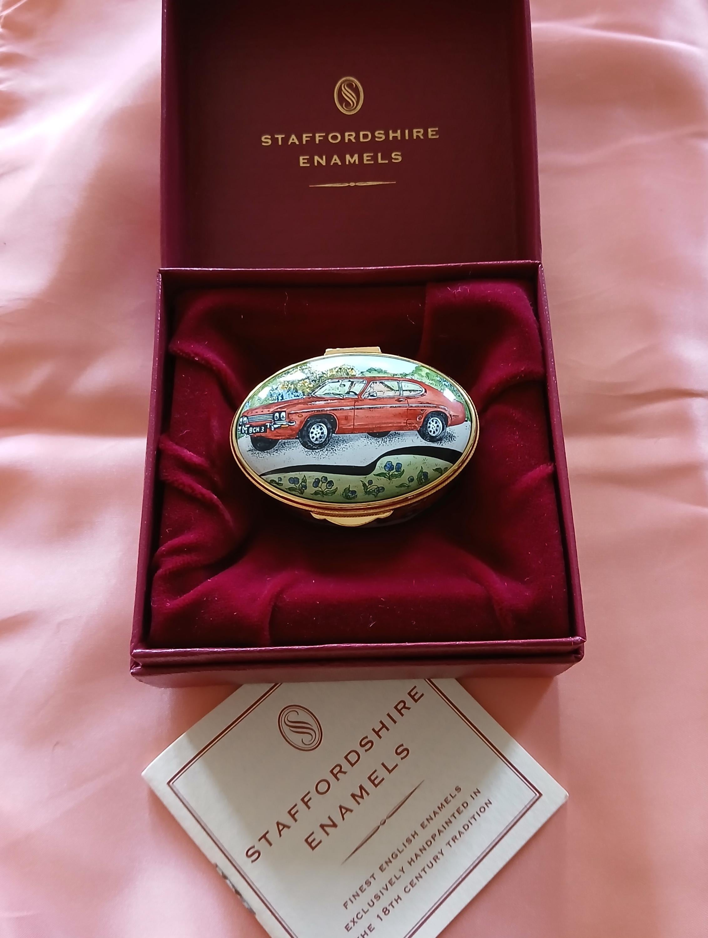 Staffordshire Enamels Trinket Box - Etsy