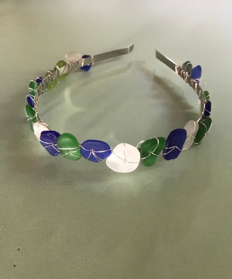 Beach Brides Sea Glass and Shell Tiaras Etsy