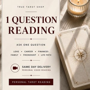 1 Question Tarot Reading | Quick, Honest Insight | Love, Career, Clarity | Fast Delivery