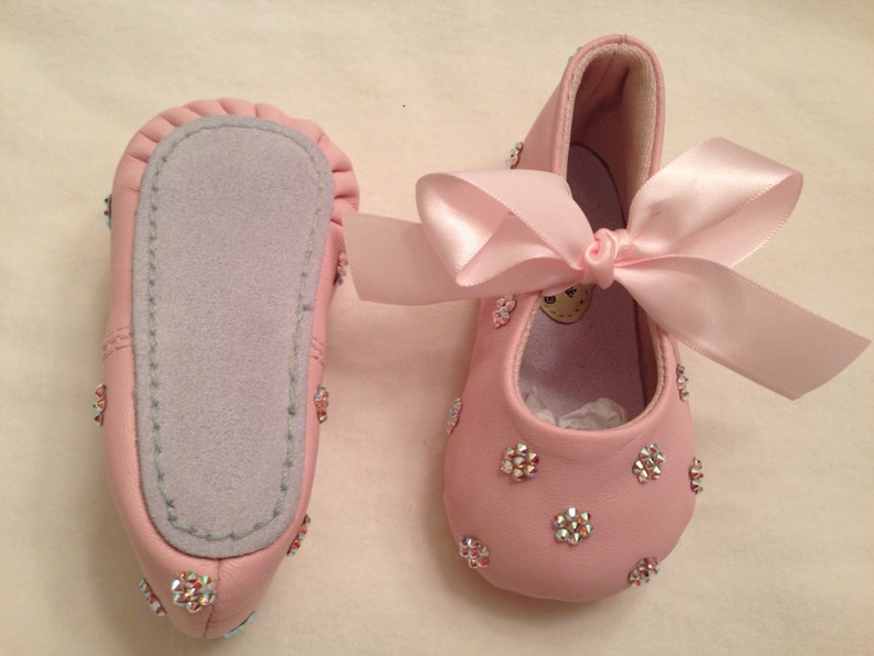 Baby Rhinestone Shoes many colors Swarovski Crystal leather Etsy