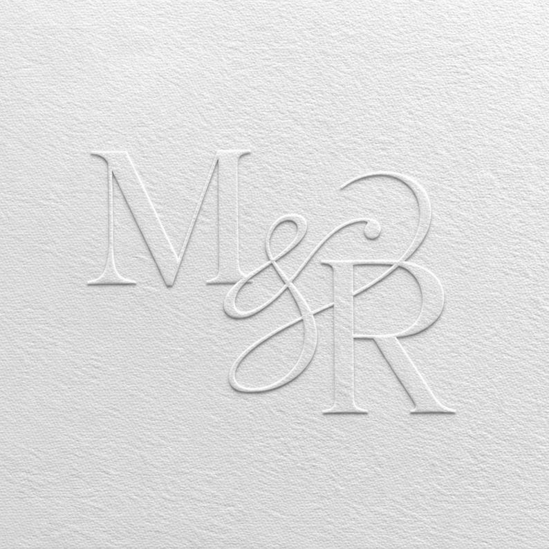 Custom Monogram Wedding Embosser -wedding Initial Monogram Metal Seal ...
