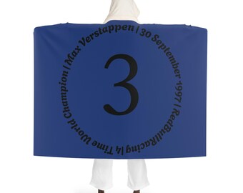 Blue Hooded Sherpa Blanket | Cozy Hooded Blanket with Sherpa Lining