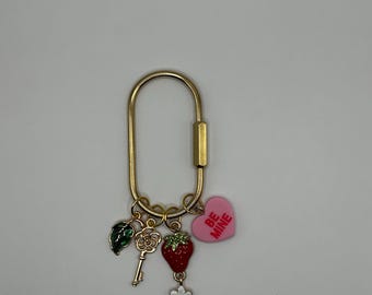 Strawberry Love Keychain: Sweet Charms Bag Accessory