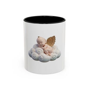 Angel Baby Memorial Mug | 3D Puffy Infant Loss Remembrance Cup | Miscarriage Bereavement Gift | Sympathy Gift for Mom | Stillborn Keepsake image 5