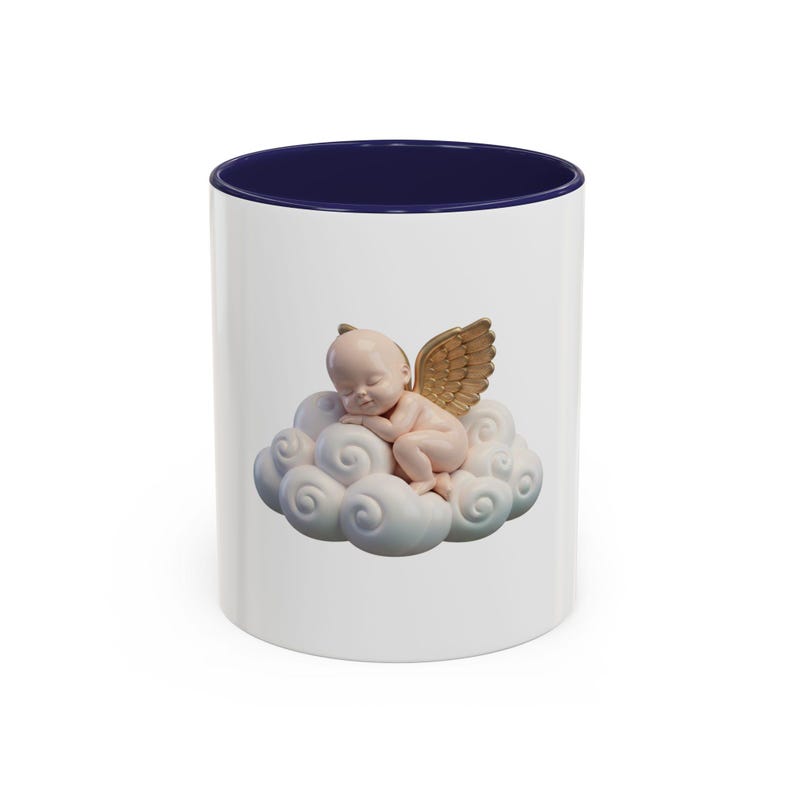 Angel Baby Memorial Mug | 3D Puffy Infant Loss Remembrance Cup | Miscarriage Bereavement Gift | Sympathy Gift for Mom | Stillborn Keepsake image 11