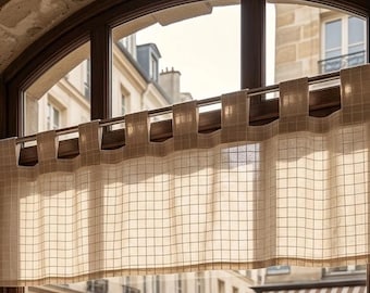 Barras de cortina de latón, barras de cortina de aluminio personalizadas para estilo café, decoración moderna y minimalista para ventanas.