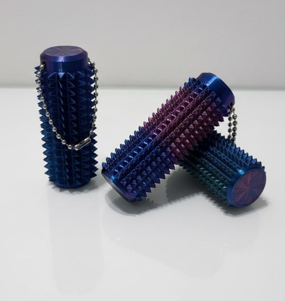 3D Printed Spiky Sensory Fidget STL 3MF Abstract Sculpture Printable ...