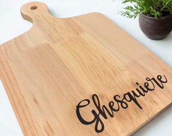 Personalized Name Wood Burned Cheese Board