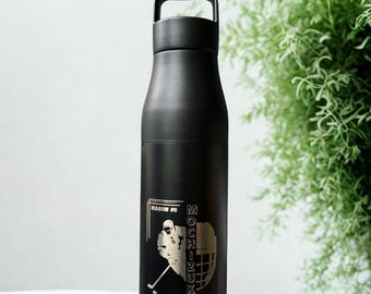 Hockey Personalized Tumbler Water Bottle - Laser Engraved Gifts