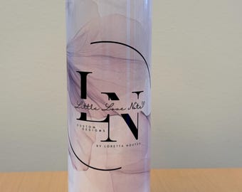 Custom 20oz Stainless Steel Tumbler | Personalized Floral or Custom Design