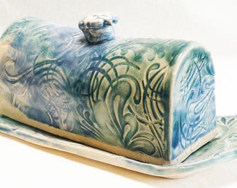 Hand Made Ceramic Butter Dish FBD028