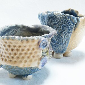 little ceramic succulent flower pots MSP029