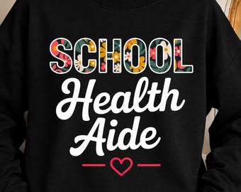 School Health Aide PNG: Boho School Health Assistant Appreciation png Medical Staff Aesthetic Design (Digital Download)