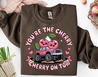 Cherry Truck Valentine PNG, Funny Love Quote (Digital Download)