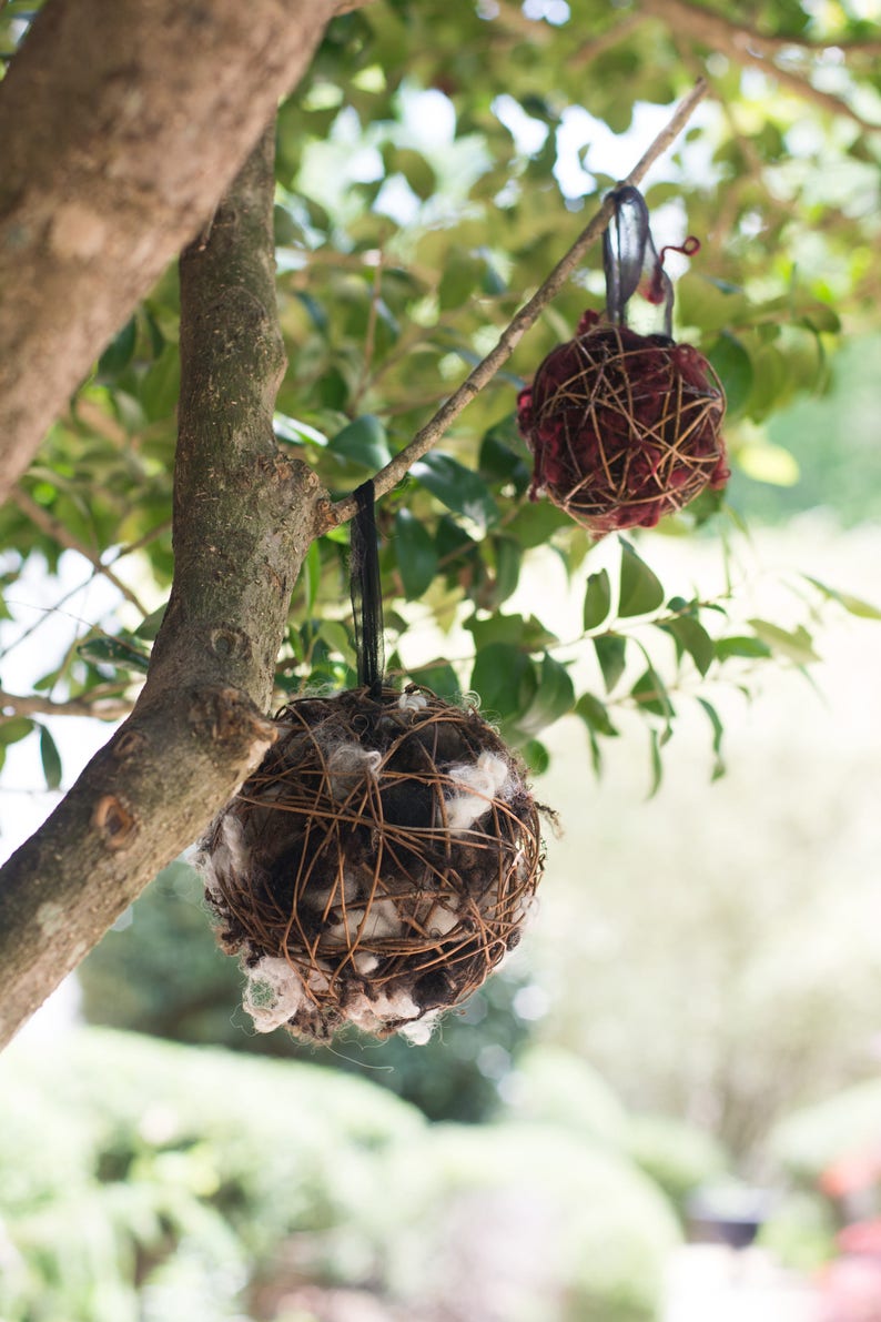 Bird Nesting Ball Bird House Accessory Bird Lovers Gift Etsy