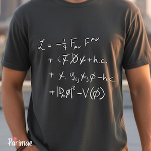 Standardmodell Lagrange-Physik-Shirt - Vintage-Wissenschafts-T-Shirt - Komfortfarben Grafik-T-Shirt