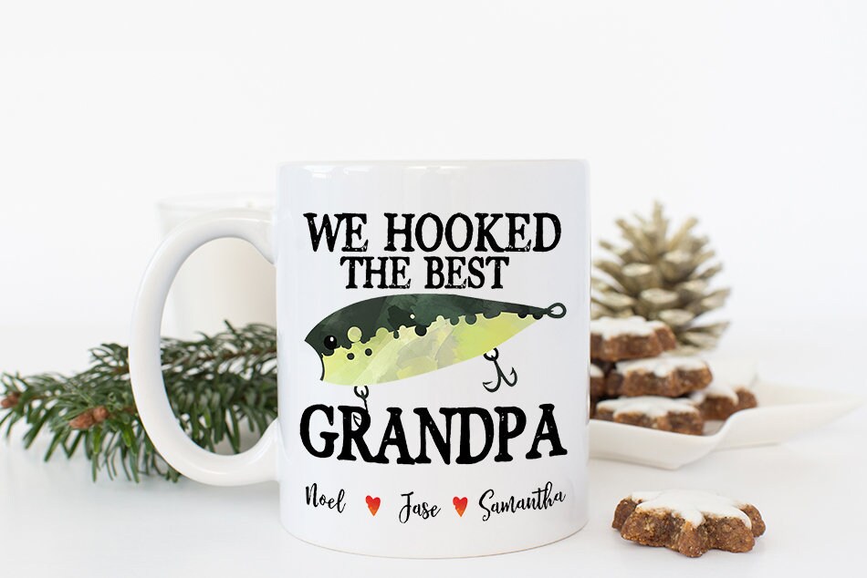 Grandpa Fishing Mug, Grandpa Fishing gift,  Personalized Fishing Budd…