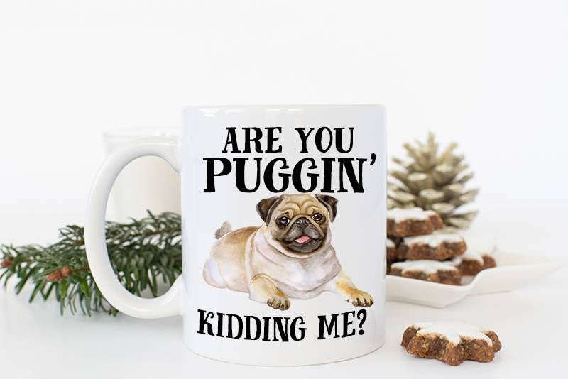 Pug Coffee Mug, Pug Owner gift, Pug Mug, Valentines Day Dog mugs, Cut…