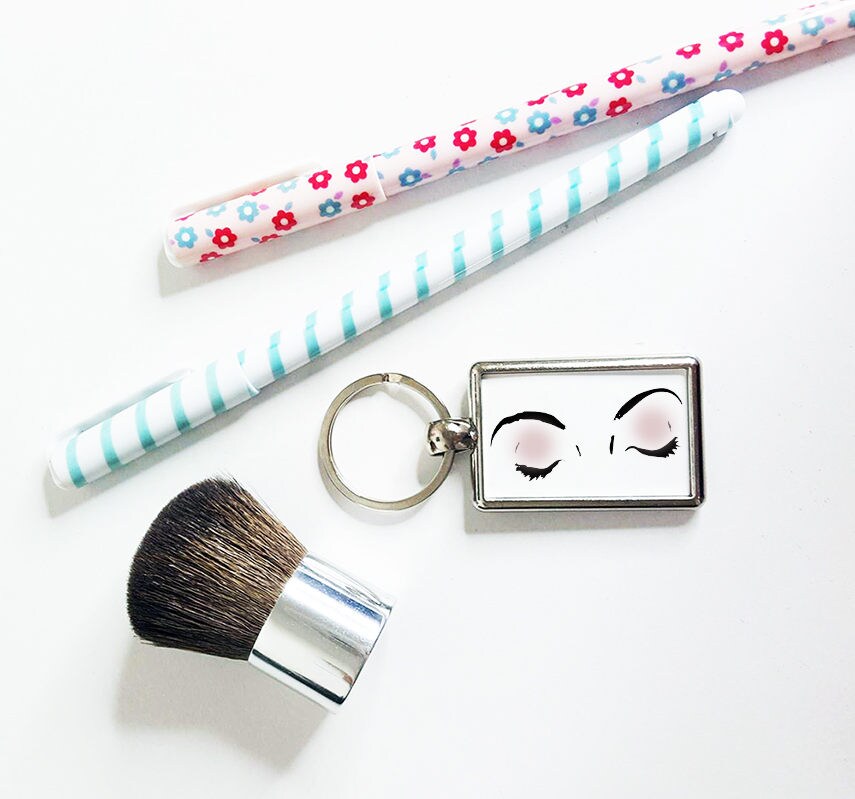 Makeup Gift Eyelashes Keychain Sweet 16 Birthday Gift for Etsy