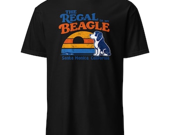 Camiseta The Regal Beagle Est 1977 Santa Monica California, regalo para fans de series de televisión retro, camiseta vintage con estampado de bar.