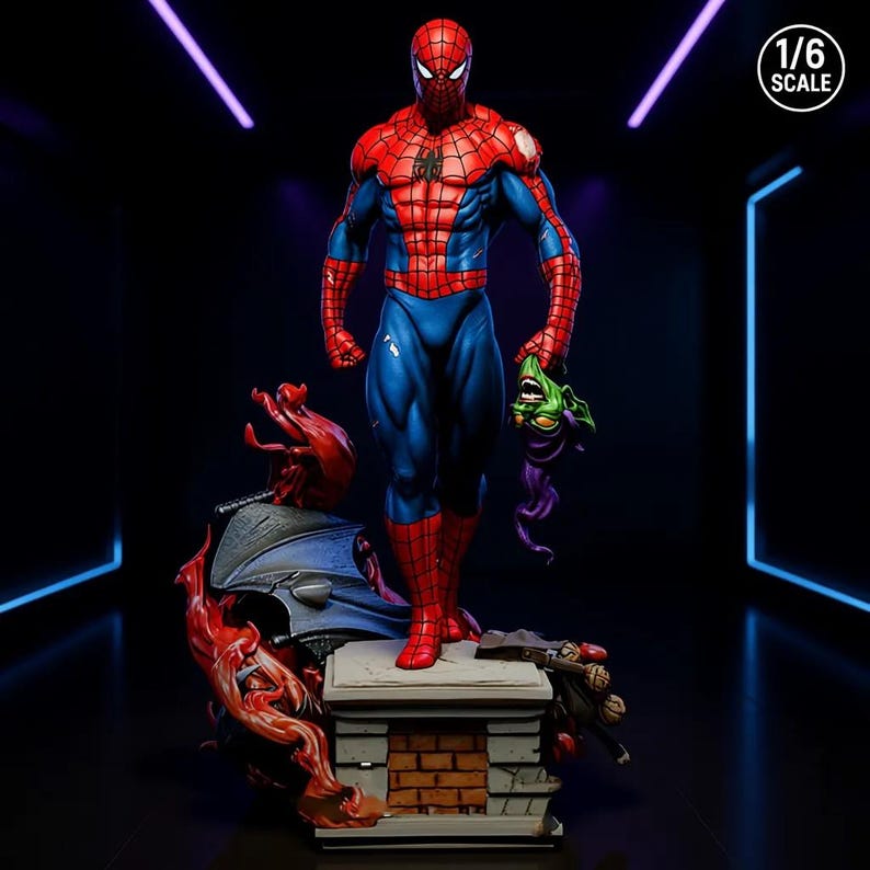 Spiderman STL 3D Print Model - Etsy