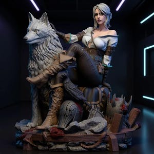 Ciri V02 STL 3Dプリントモデル