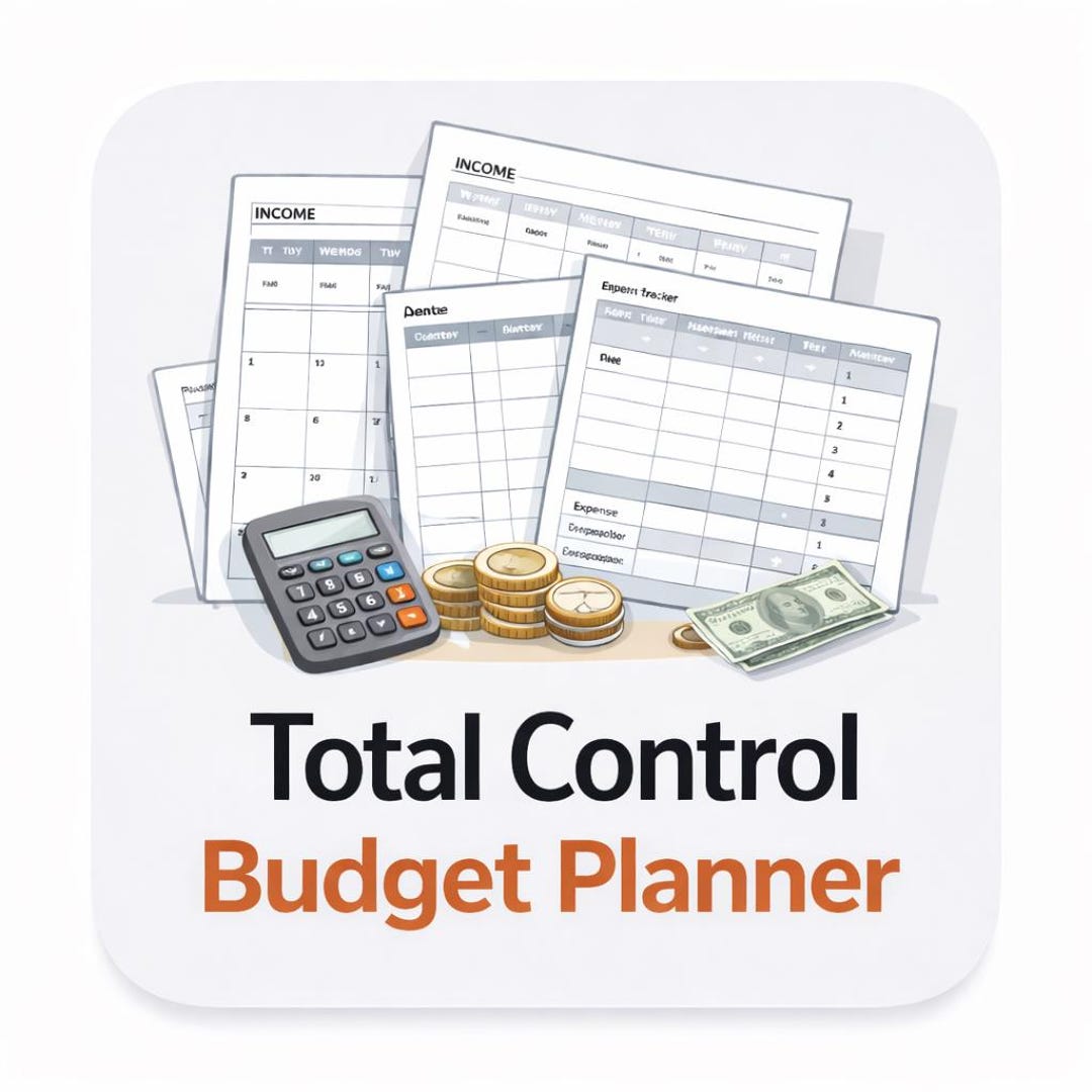 Total Control Budget Planner - Etsy