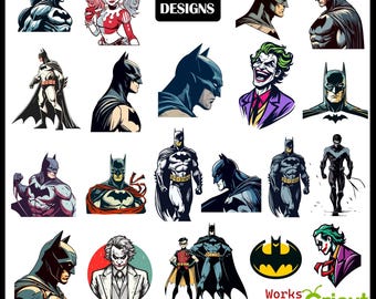 Superhero SVG Bundle, Comic svg Bundle, Bat Hero svg, Bundle, Anime Cartoon SVG Bundle, Bat Sticker, Superhero Cut files, Anime Manga svg