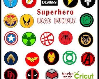 Superheld-Logo SVG-Symbol, Superhelden-Svg-Bundle, Comic-Svg-Bundle, Spinnenfledermaus SVG-Bundle, Anime SVG-Bundle, die berühmtesten Superhelden Schnittdateien