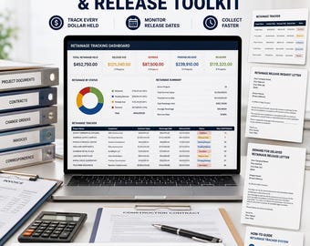 Monitorowanie zwolnień z tytułu zatrzymania | Monitorowanie zatrzymań w umowach + Wnioski o zwolnienie i listy z żądaniem | Szablony Excel, Word, PDF