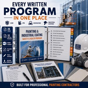 Painting Contractor Safety Program, Lead Paint EPA RRP Compliance (Word PDF)