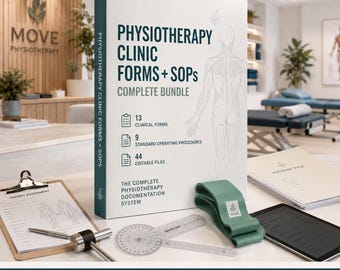 Physiotherapy Clinic Forms Bundle – 22 Admin Forms & SOPs (Word, Google Docs, PDF)