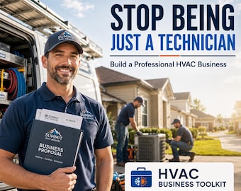 HVAC Business Startup Kit | Checklist + Email Templates + Proposal Templates
