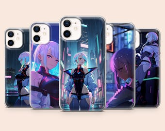 Cyberpunk Phone Case Lucy Edgerunners Cover for iPhone 17, 16Pro, 15, 14, 13, 12, Samsung S26, S25, S24, S23, A16, A56, A55, Pixel 10, 9A, 8