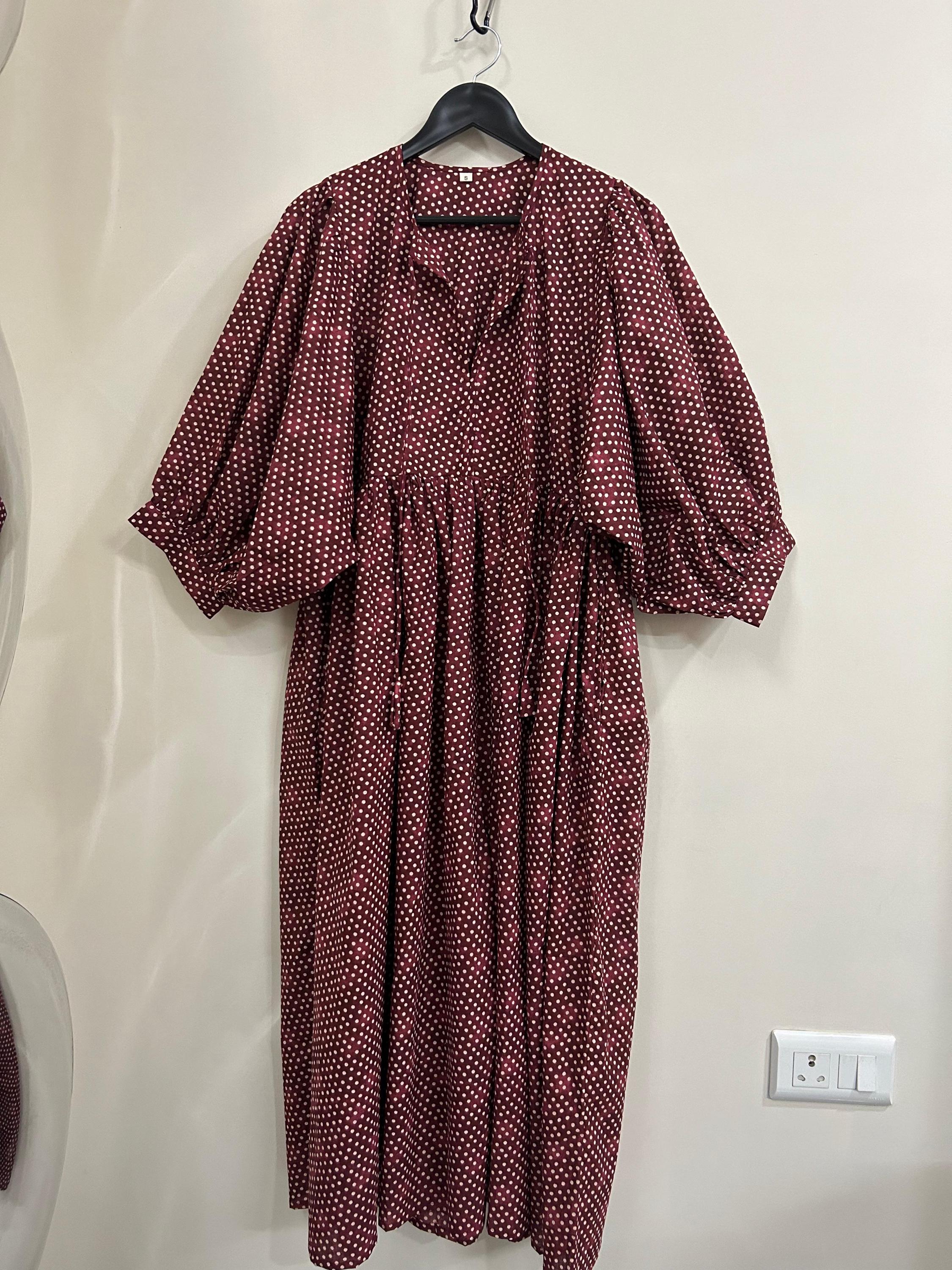 chinese dress ladies Dress Maternity Outwear Dot Polka Women's Pregnant Printing Joint Baby Maternity  Dress Daily Wearing (Black, S) at Amazon Women's Clothing store