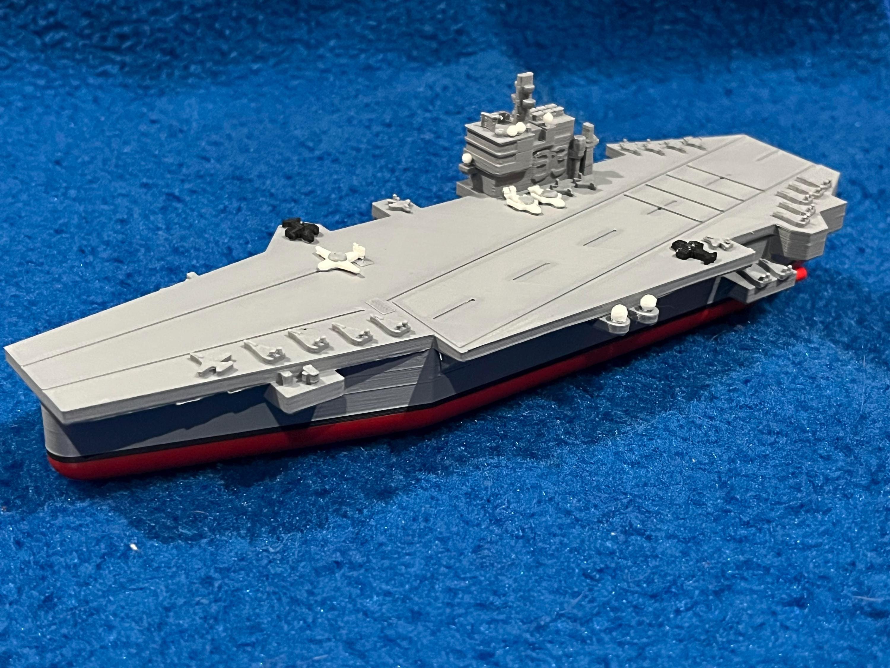 This Scale Model of the USS Kitty Hawk is a Detailed Display Piece for ...