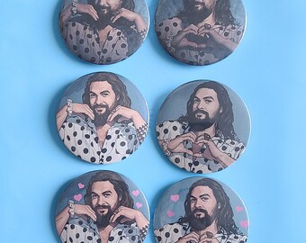 Choose Your Jason Momoa Button Pin • Pinback