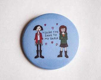 Daria and Jane Button Pin • Novelty Pins