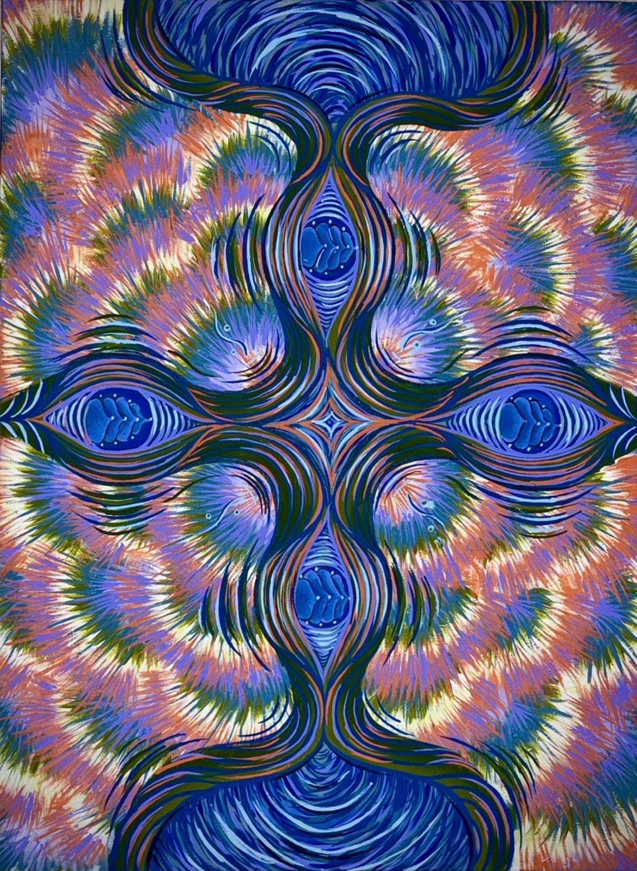 Psychedelic Eye Art Print | Visionary Sacred Geometry Wall Art (signed ...