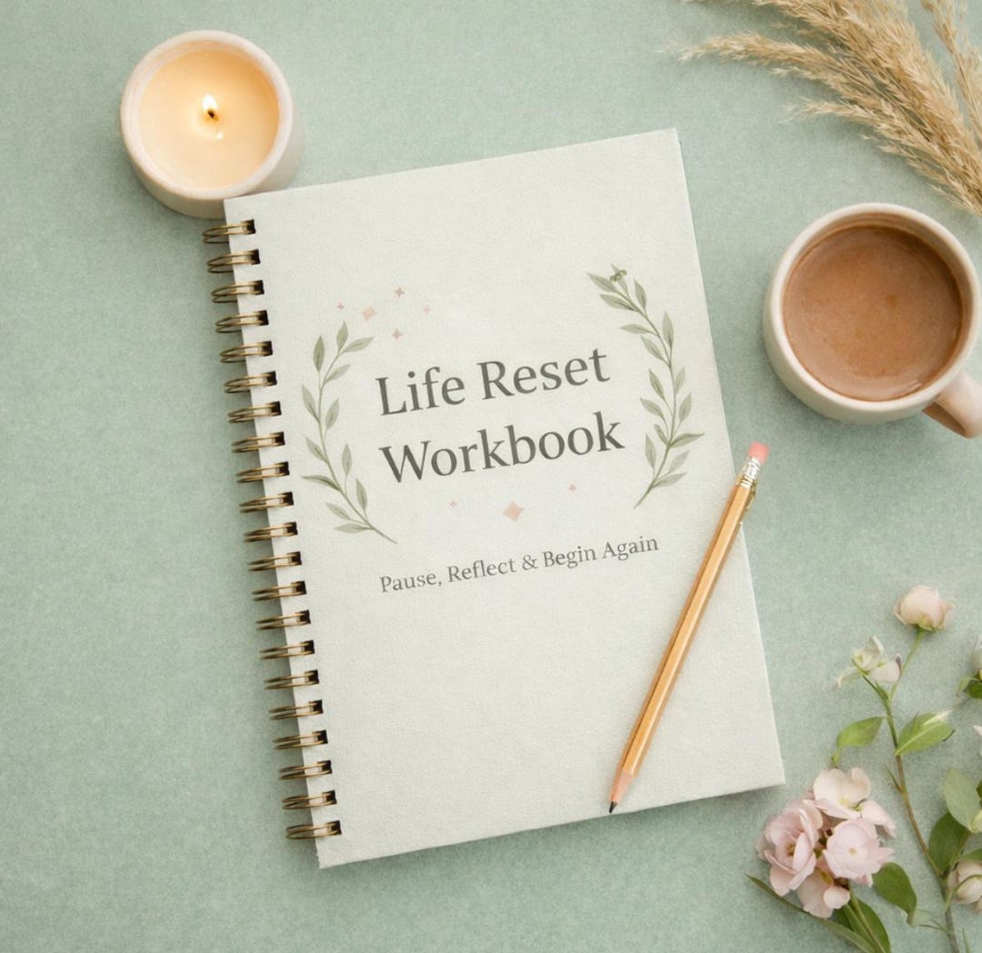 Life Reset Workbook | Digital Journal to Get Unstuck, Refocus & Start ...