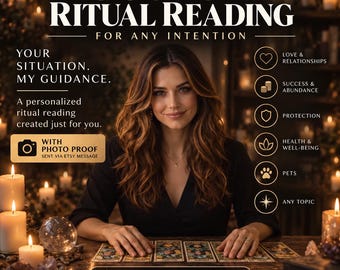 Personalized Ritual Reading: Custom Spiritual Guidance for Love, Success, Protection or Any Intention
