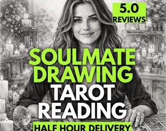 Soulmate Drawing and Tarot Reading | Psychic Love Destiny Sketch (Digital Delivery)