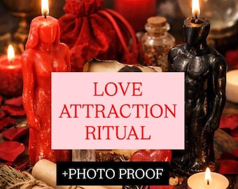 Personalized Love Attraction Ritual Candle Spell | Manifest Soulmate Energy (Photo Proof)